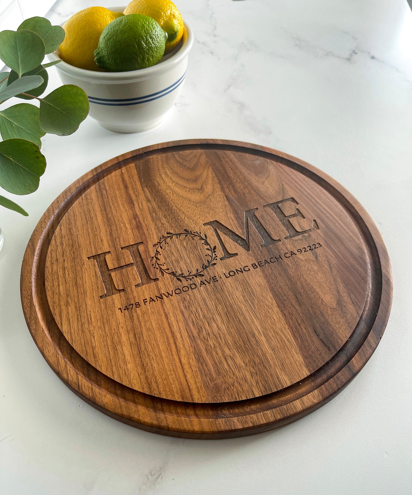 Round Wood Cutting Board