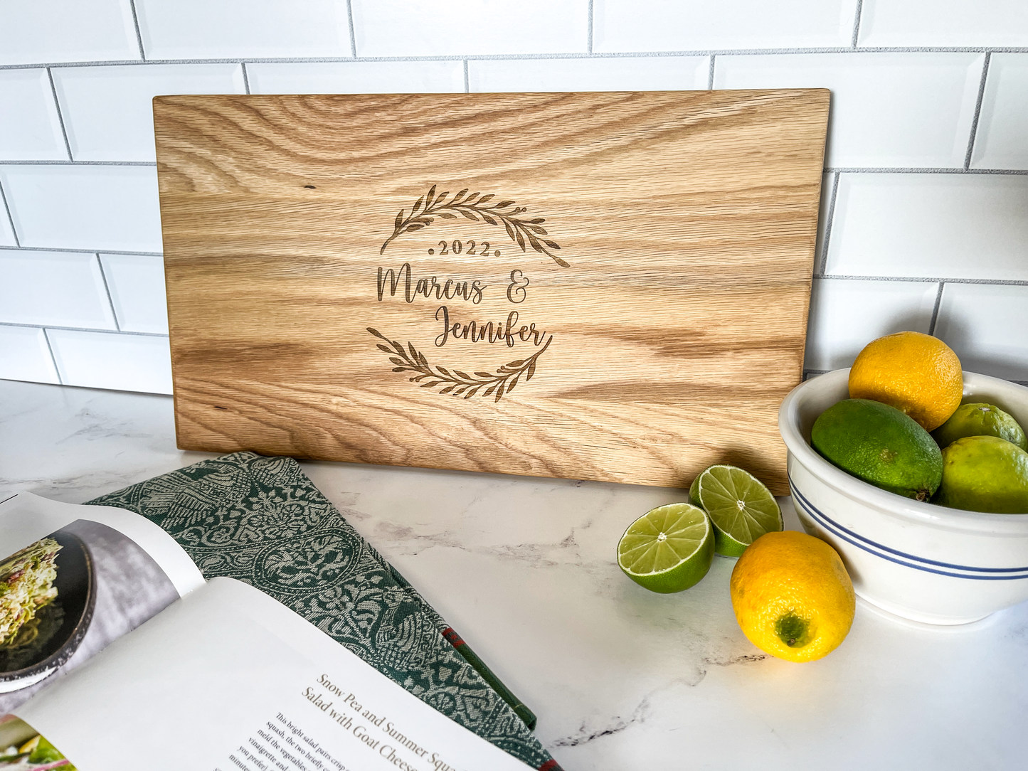 White Oak Wood Cutting Board